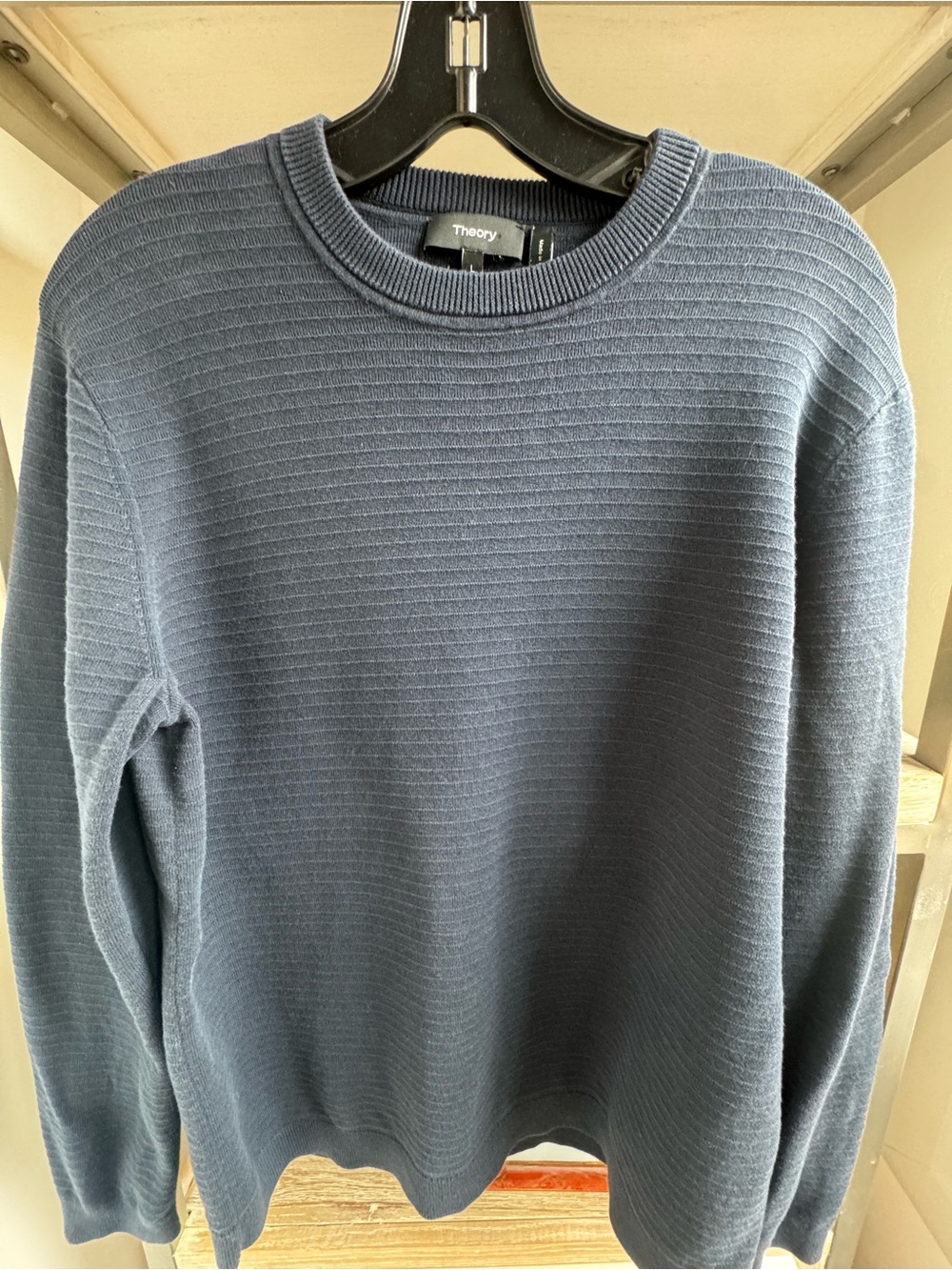 Theory Men's Crewneck Sweater in Slate Blue